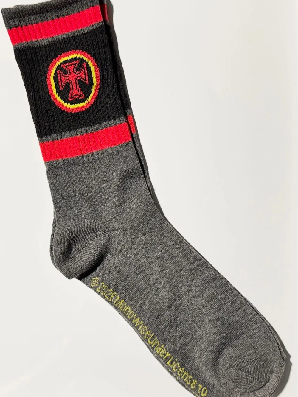 OZZY OSBOURNE Mens Novelty Crew Socks Black / Red Cross One Size 8-12 NEW 2026